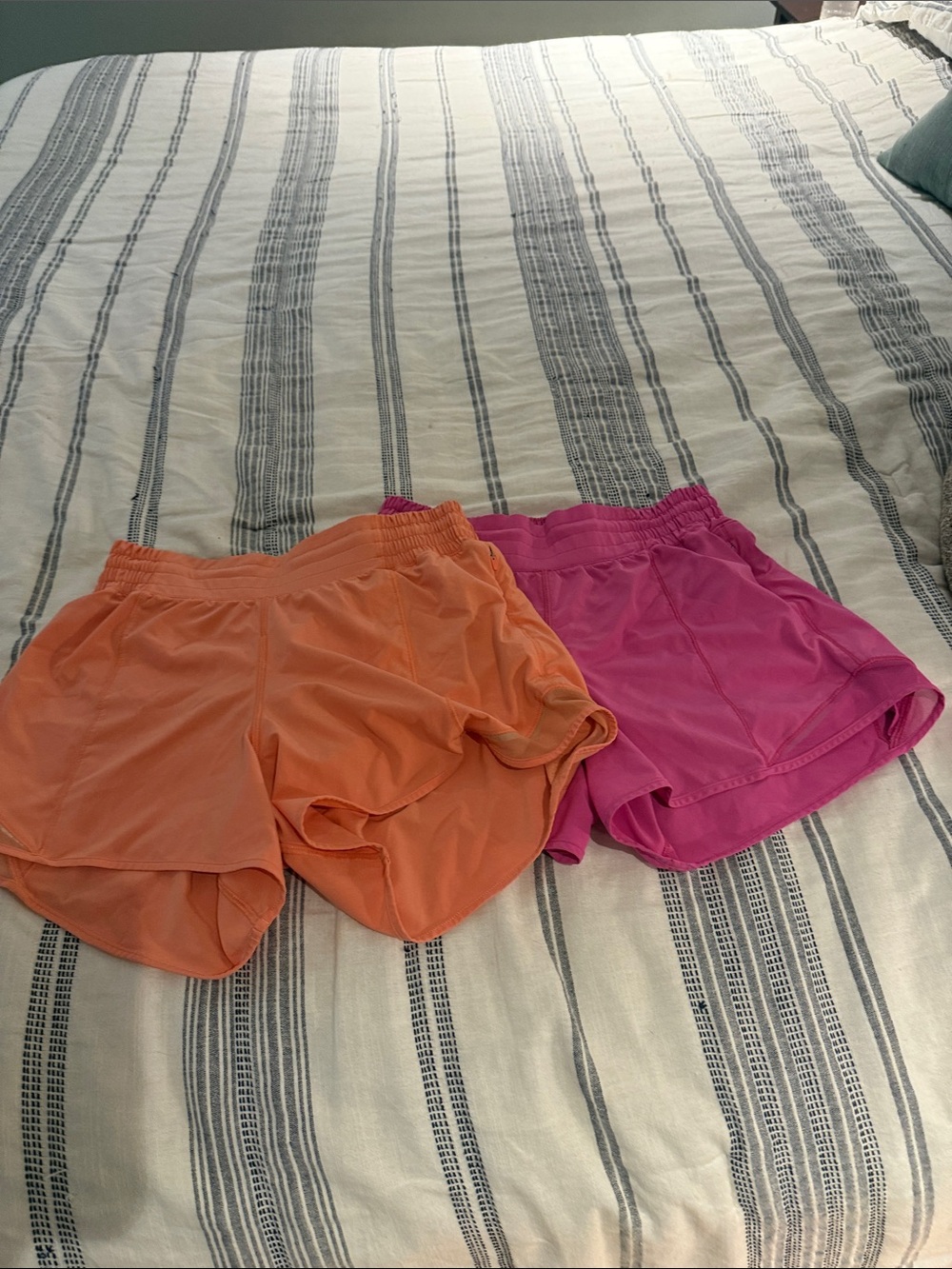 lululemon athletica Orange and Pink Women's Athletic Shorts Duo